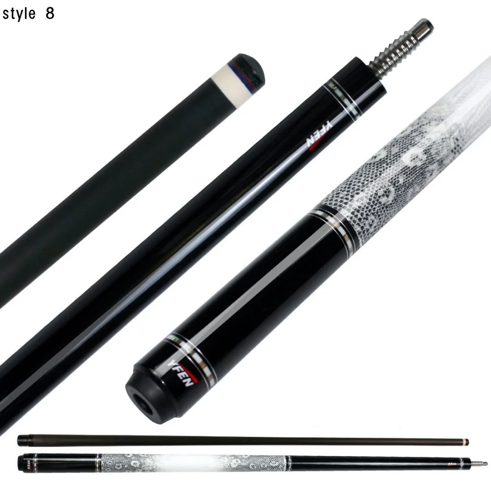 YFEN 58 Inch Carbon Fiber Billiard Pool Cue Stick Multi-Styles