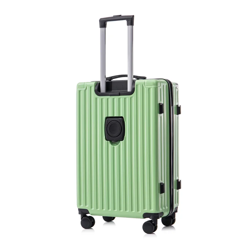 أمتعة دوارة مقاس 20 بوصة مع حامل أكواب، حقيبة سفر عصرية ذات سعة كبيرة، حقيبة سفر مريحة وبسيطة وسهلة التفاف #2