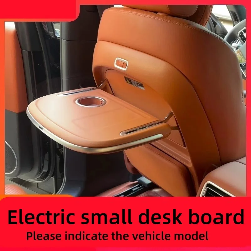 

Car Electric small desk board for LEADING IDEAL L6 L7 L8 L9 Seat Back Folding Small Table with atmosphere light Cup Holder