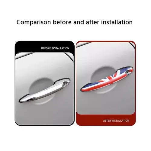 Imagen 2 del producto Cubierta de manija de puerta de coche, accesorios embellecedores para MINI Cooper R50 R52 R53 R56 R57 R58 R59 R60 R61 Clubman JCW