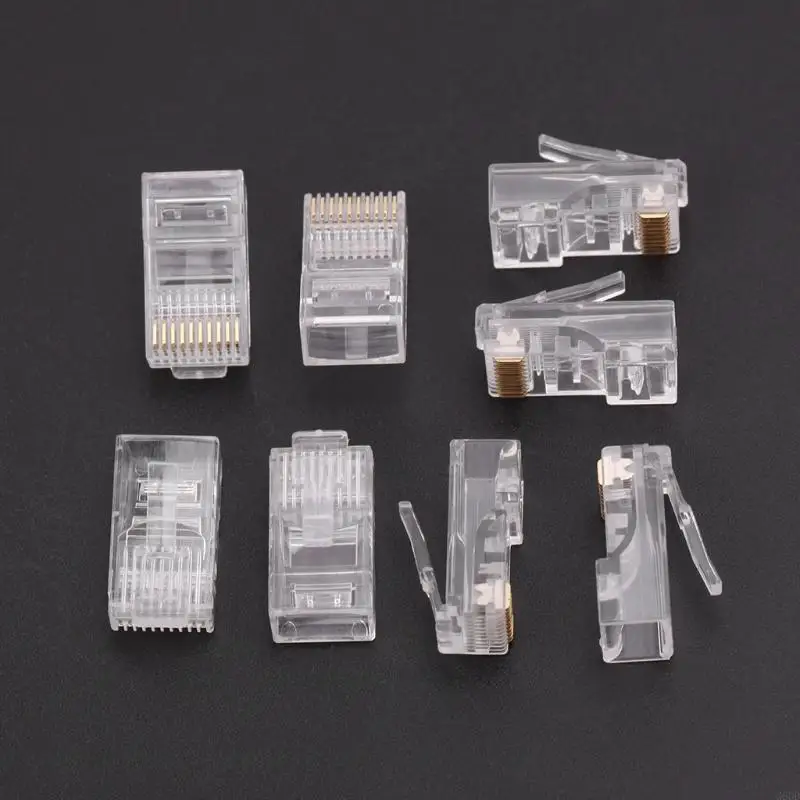 G6DD 50PEECES/SET CRISTAL HEAD RJ45 CAT5 CAT5E Модульная штекер