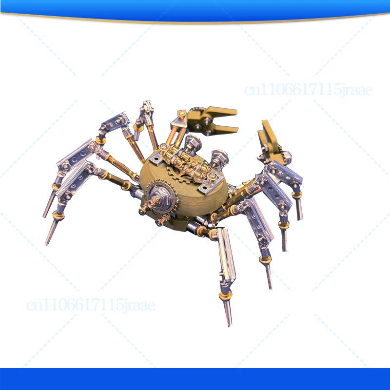 

Механическая сборная модель краба в стиле стимпанк, креативное настольное креативное украшение ручной работы