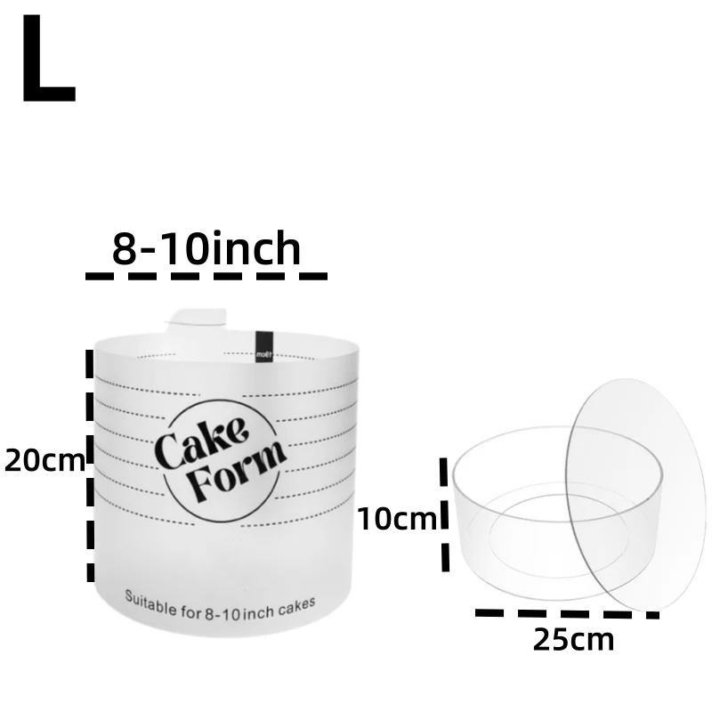 15/20/25cm Runder Verstellbarer Kuchenring Ausziehbare Fondant-Form Mousse-Kuchenring Acryl-Kreis DIY Mousse-Kuchenform