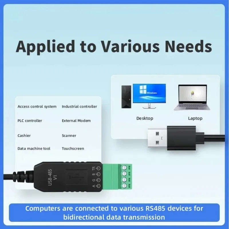 Convertidor de puerto serie USB a 485, módulo de comunicación de grado Industrial, Chip CH340, módulo IO