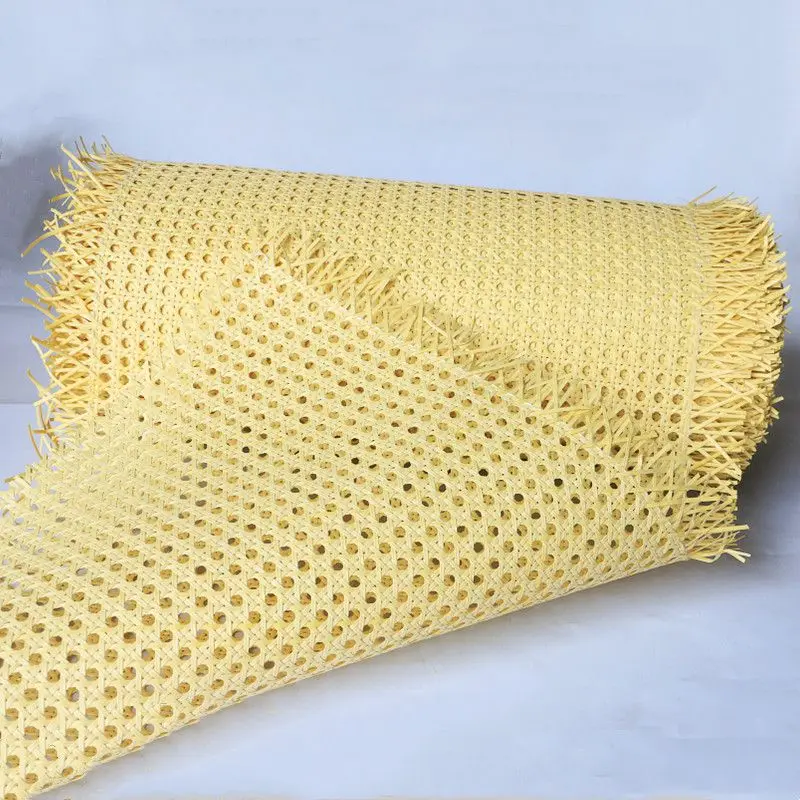 40-55cm Wide DIY Artificial Crude Plastic Rattan Cane Webbing Roll Wicker Sheet Outdoor Decorative Chair Furniture Repair Tools