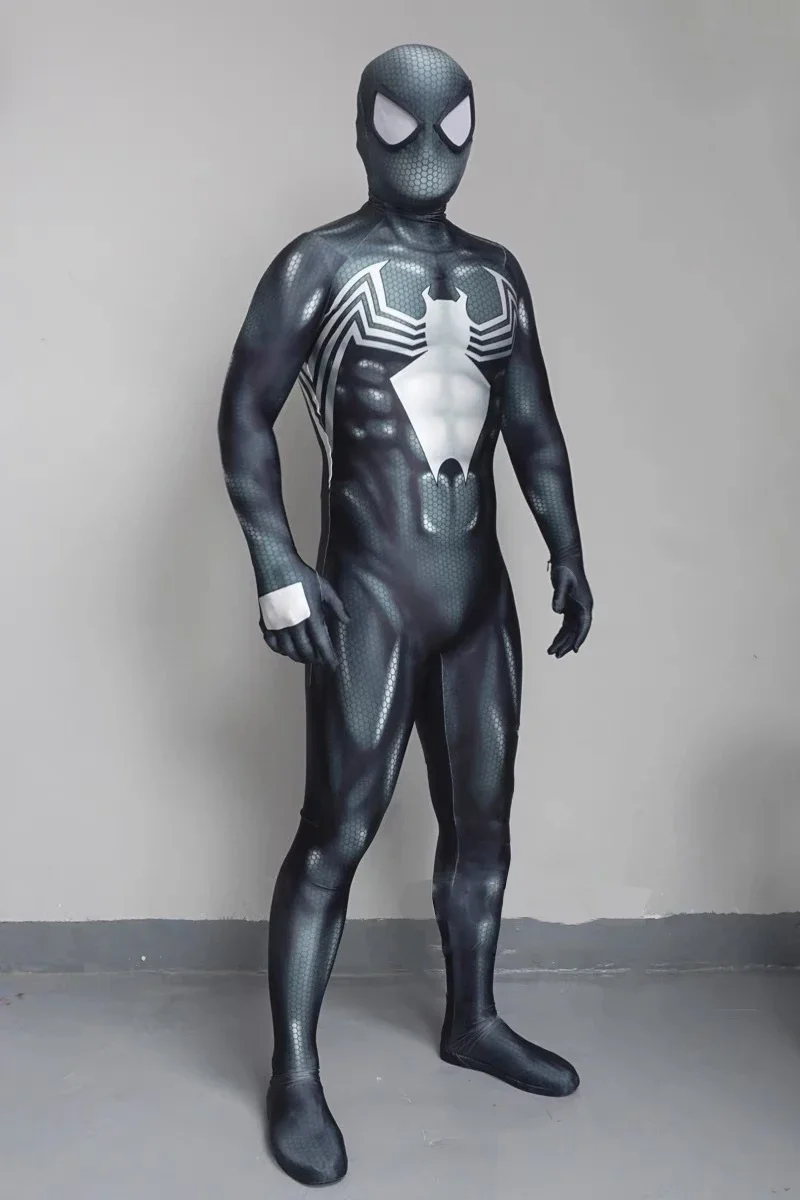 Halloween dorośli dzieci nowy Venom Symbiote garnitur superbohater przebranie na karnawał pełne body Zentai drugi garnitur skóry mężczyźni kombinezon na imprezę