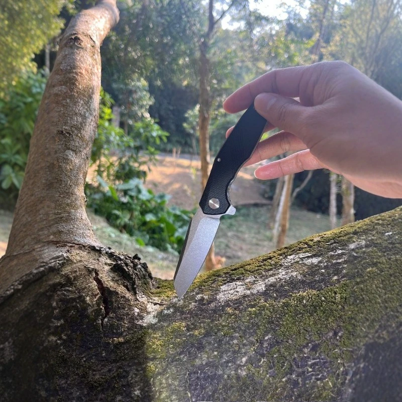 ZD012 Coltello da sopravvivenza tascabile pieghevole da campeggio esterno Escursionismo tattico D2 Lama Utilità portatile Frutta Coltelli per utensili EDC per autodifesa