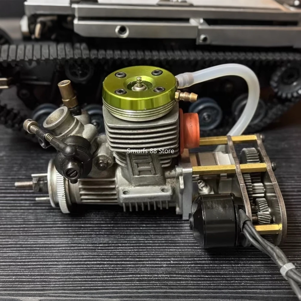 

SH 21 Class Methanol Engine Metal Engine Model with Water-cooled Cover and Brushless Helical Gear Electric Starter Model Toy