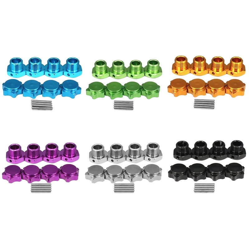 4 قطعة/المجموعة 1/8 RC نموذج سيارة 17 مللي متر اقتران معدني مع غطاء غبار ل HPI HSP 94762 9408 1/8 RC قطع غيار السيارات