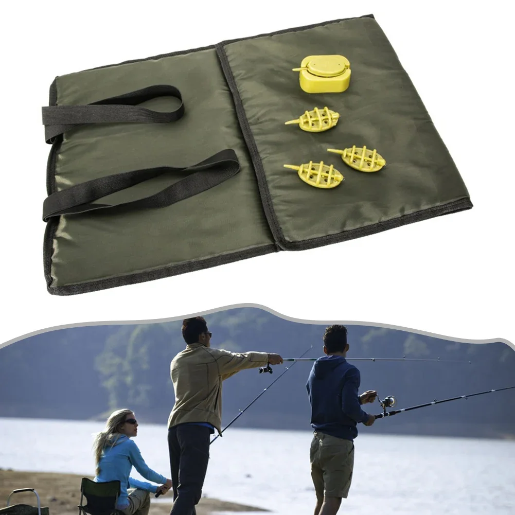 

Fishing Unhooking Mat 80×35×1cm 3-Layer Foldable Sponge Protective Pad Bait Cage Kit Carp Fishing Landing Accessories