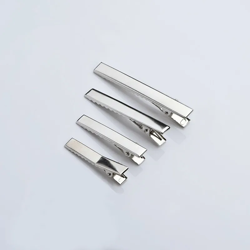 50pcs/lot Metal Crocodile Clips Cable Lead Testing Metal Alligator Clips Clamps Hair Clips Hairpins 35mm-75mm