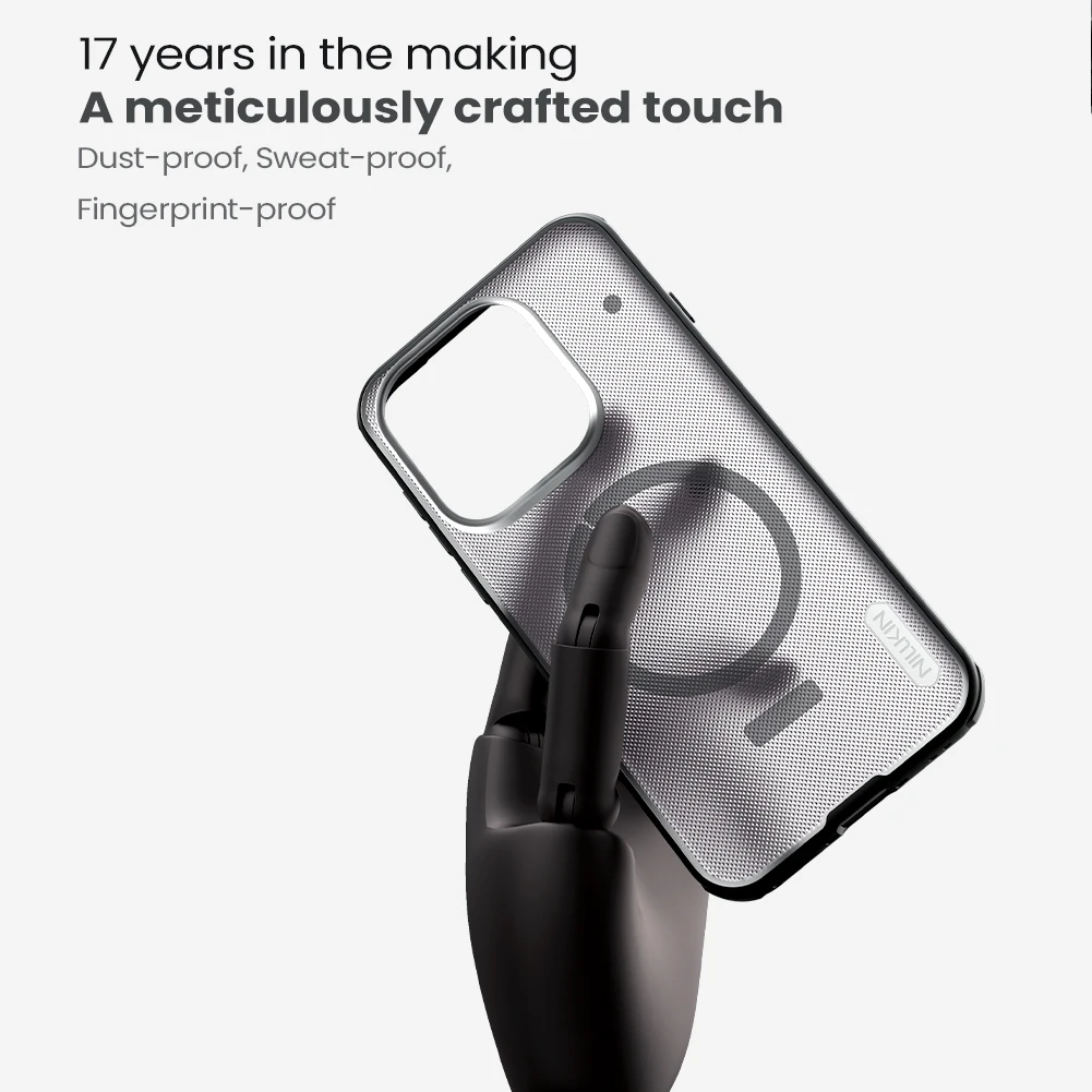 Etui Nillkin do OnePlus 15 / 13 5G, twarde PC, magnetyczne, Super Frosted Shield Pro, z miękkimi krawędziami, zgodne z Magsafe, tylna obudowa do OnePlus 13. — zdjęcie produktu 5
