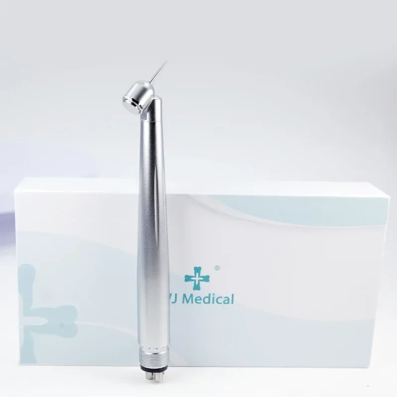 Precision 45° Dental High-Speed Handpiece 2/4 Holes LED/Non-LED Surgery Air Turbine Triple Water Spray Low Noise,Ceramic Bearing