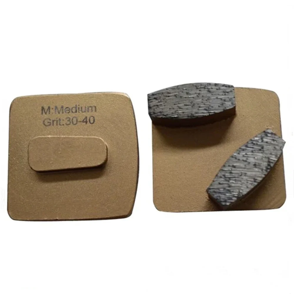 9PCS Double Segment Diamond Grinding Pads for  Redi Lock System Concrete Floor Tools