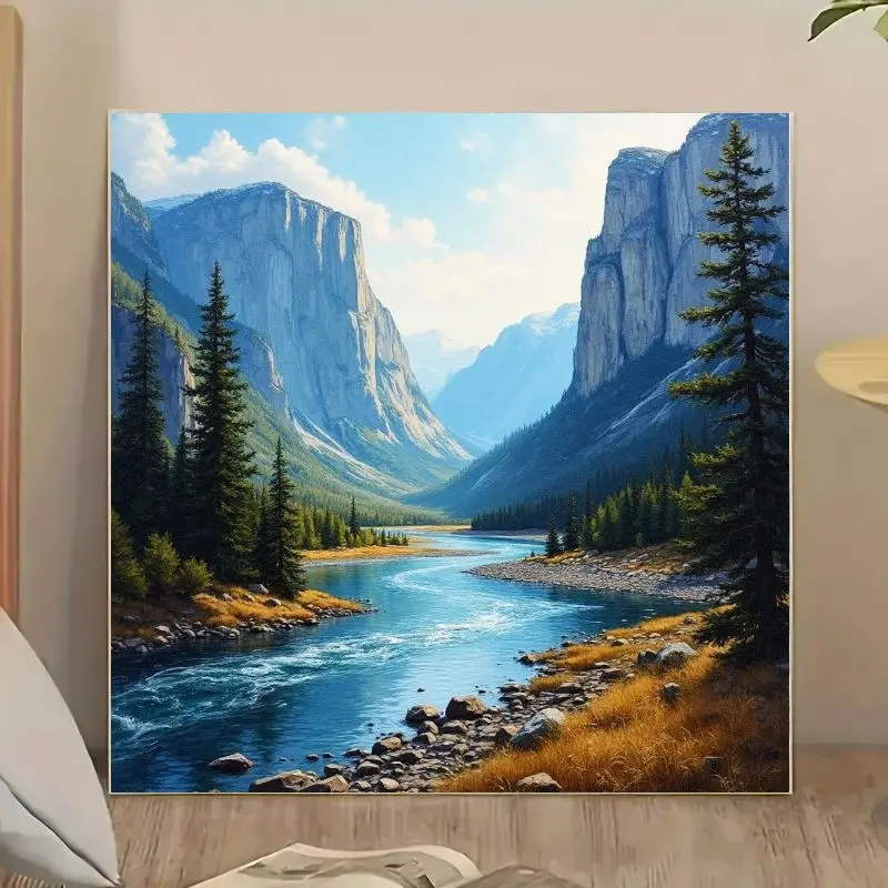 

500/1024PCS Jigsaw Puzzles Majestic Valley Rivers Puzzle Leisure and Entertainment Educational Toys Modern Home Decor