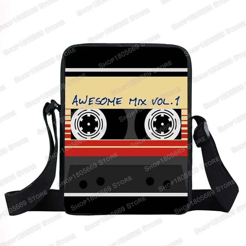 Music Notes / Guitar / Piano Messenger Bag Girls Canvas Shoulder Bags Women Handbags Crossbody Bags Small Satchel Bookbag Gift