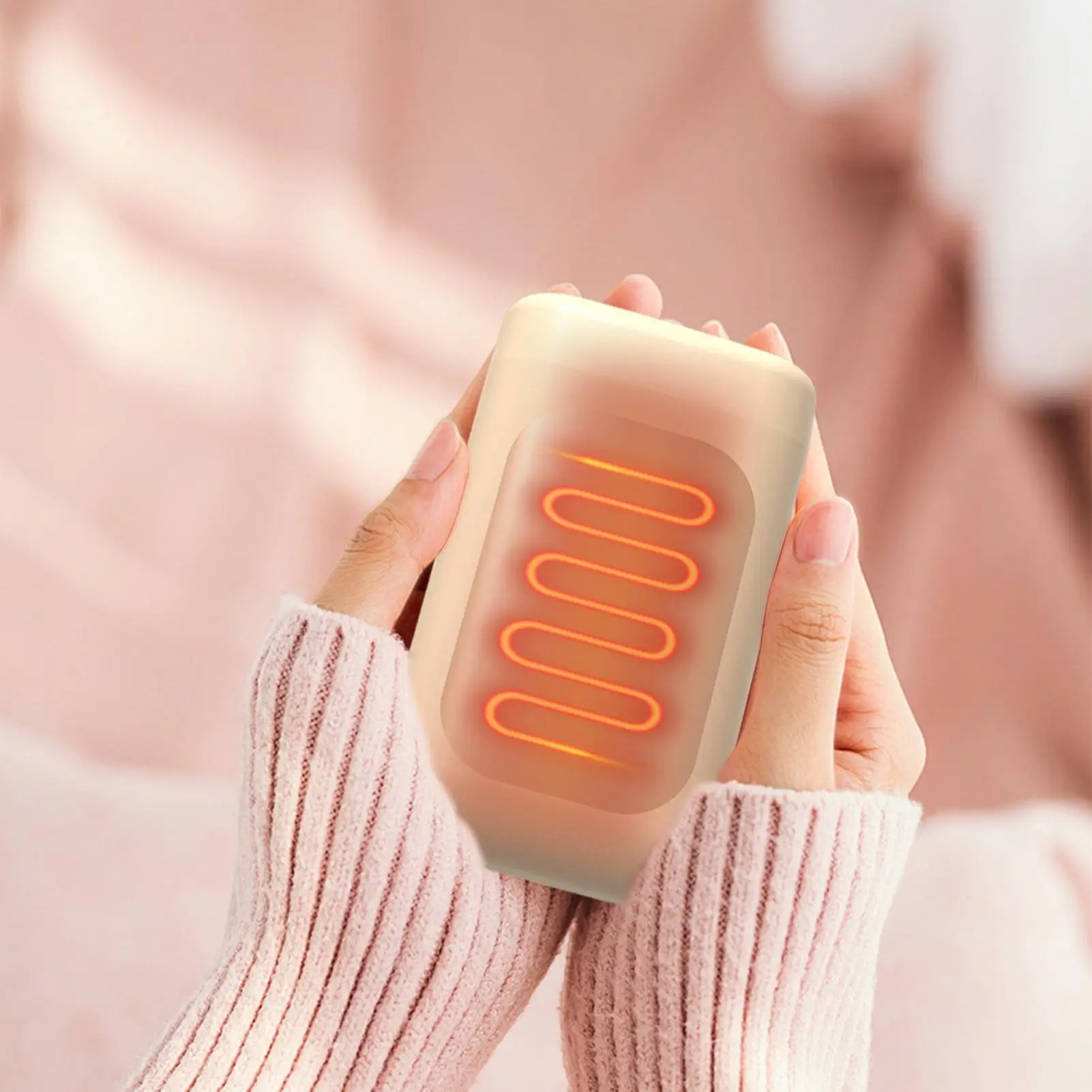 

Electric Hand Warmers 6000mAh 3 Level Adjustable Temperature Portable Heated Hand Warmer Warming Device for Working Travel Daily