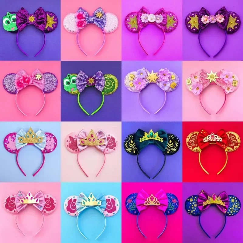 Disney Alice in Wonderland Ears Headbands for Baby Girls Mad Hatter Hairbands Women Cheshire Cat Mickey Mouse Hair accessories