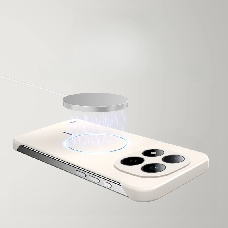 Ultra Thin Frameless Magnetic Case For Xiaomi Redmi Note 15 14 Pro Plus Note 13 5G Note 12Pro Magsafe Hard PC Matte Cover Shell