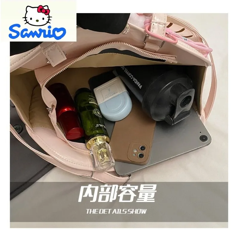 Sanrio Fashion Cartoon Hello Kitty High Quality PU Storage Backpack for Women Cute Large Capacity Versatile Handbag