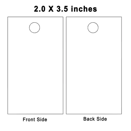 Custom 50-300PCS 2x3.5Inch Paper Hang Tag with Strings, Personalized Kraft Gift Jewelry Clothing Price Labels, Multipurpose Tags - Image 7