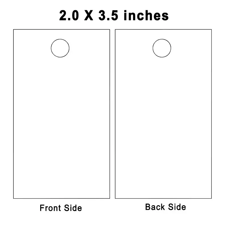 Custom 50-300PCS 2x3.5Inch Paper Hang Tag with Strings, Personalized Kraft Gift Jewelry Clothing Price Labels, Multipurpose Tags - Image 7