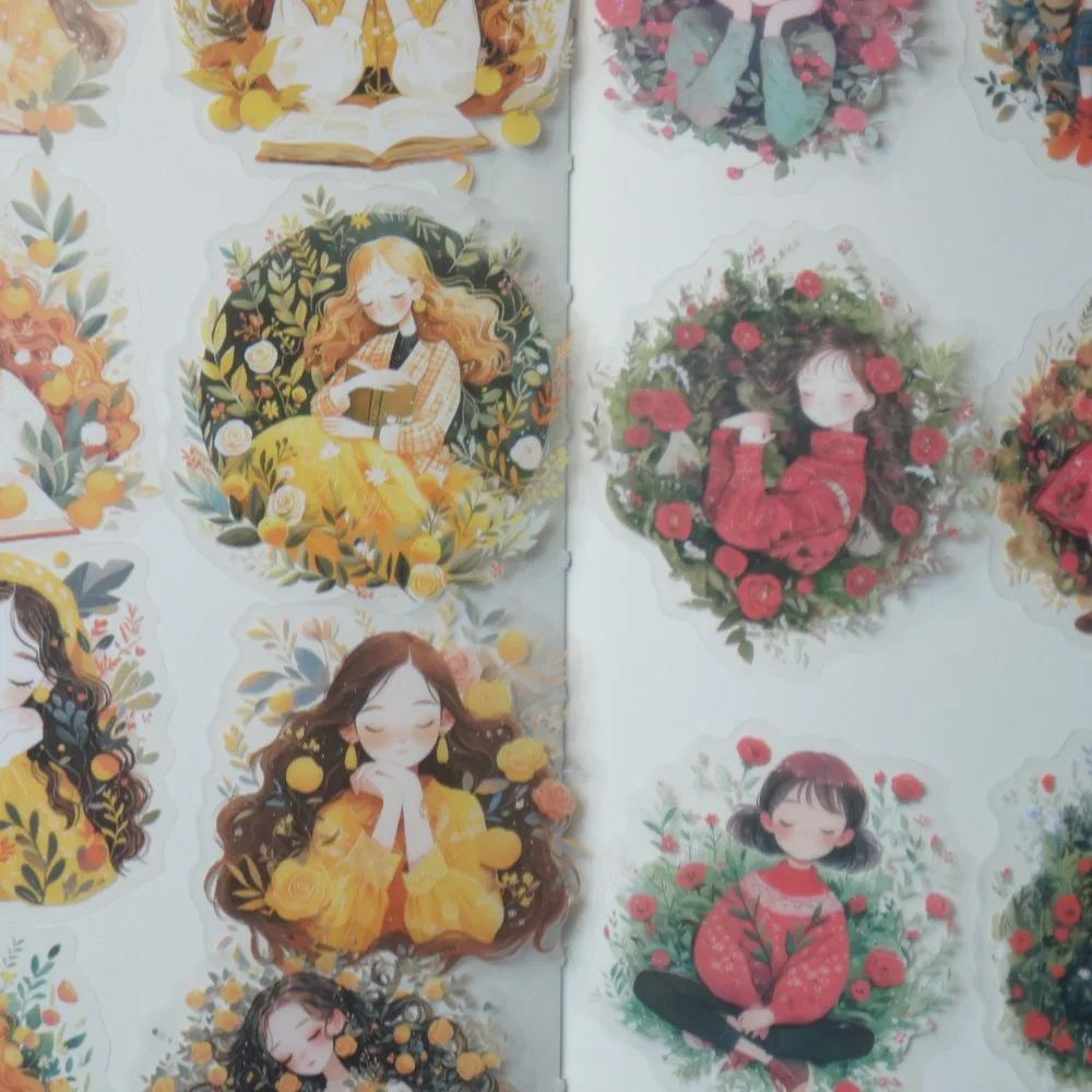 

12 Pcs Fairy Tale Forest Princess Style PVC Sticker Scrapbooking Background DIY Gift Label Tag Decoration