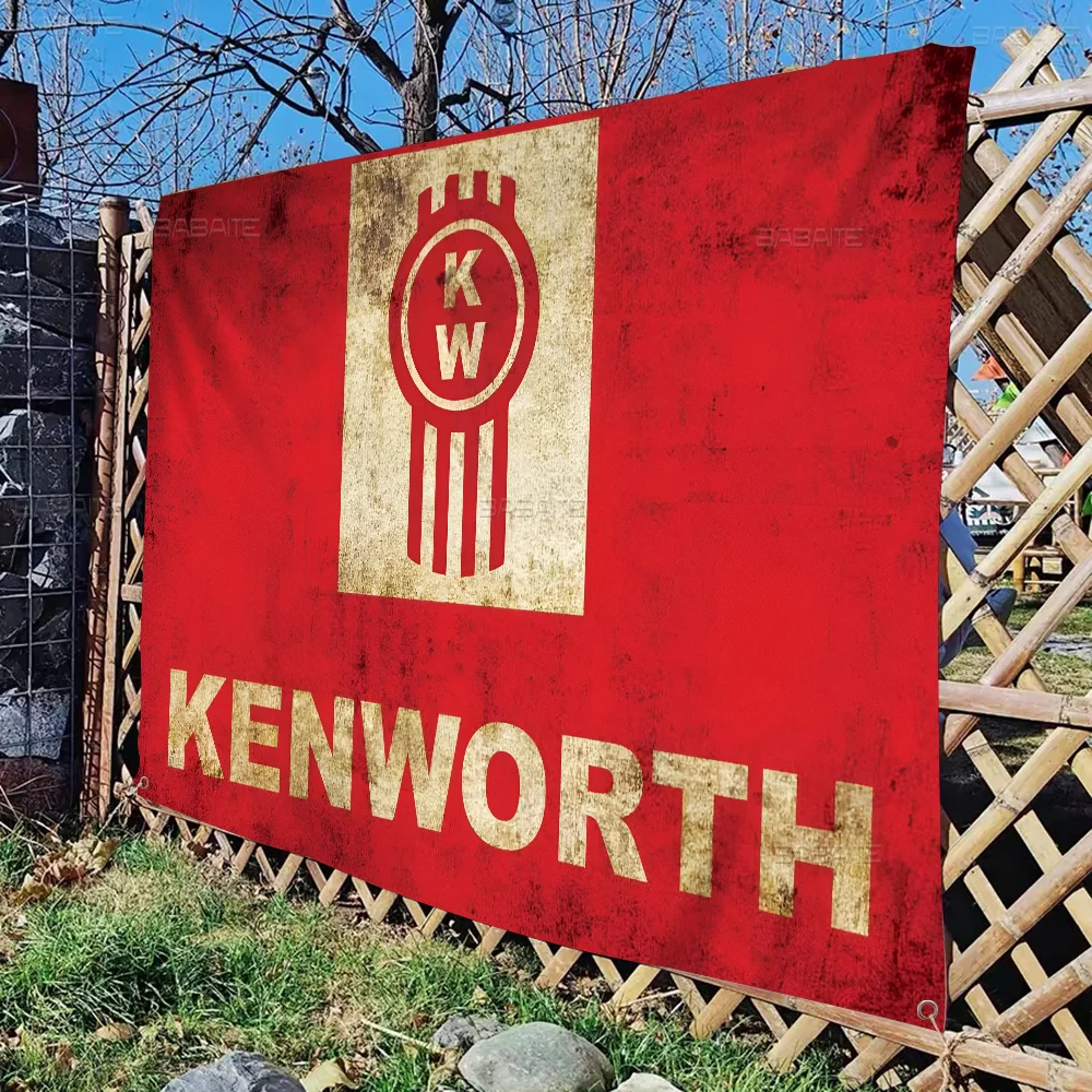 K-Kenworth LOGO Banner INS Style Outdoor Party Decoration Atmosphere Flag