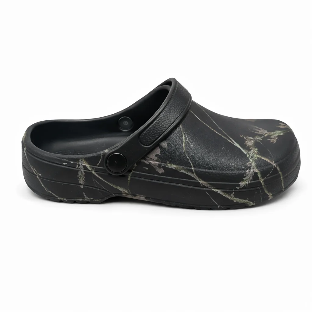 

Новинка 2026, мужские сабо, дышащие нескользящие сандалии, легкая повседневная пляжная обувь из ЭВА с принтом ветки, уличные тапочки с полным покрытием