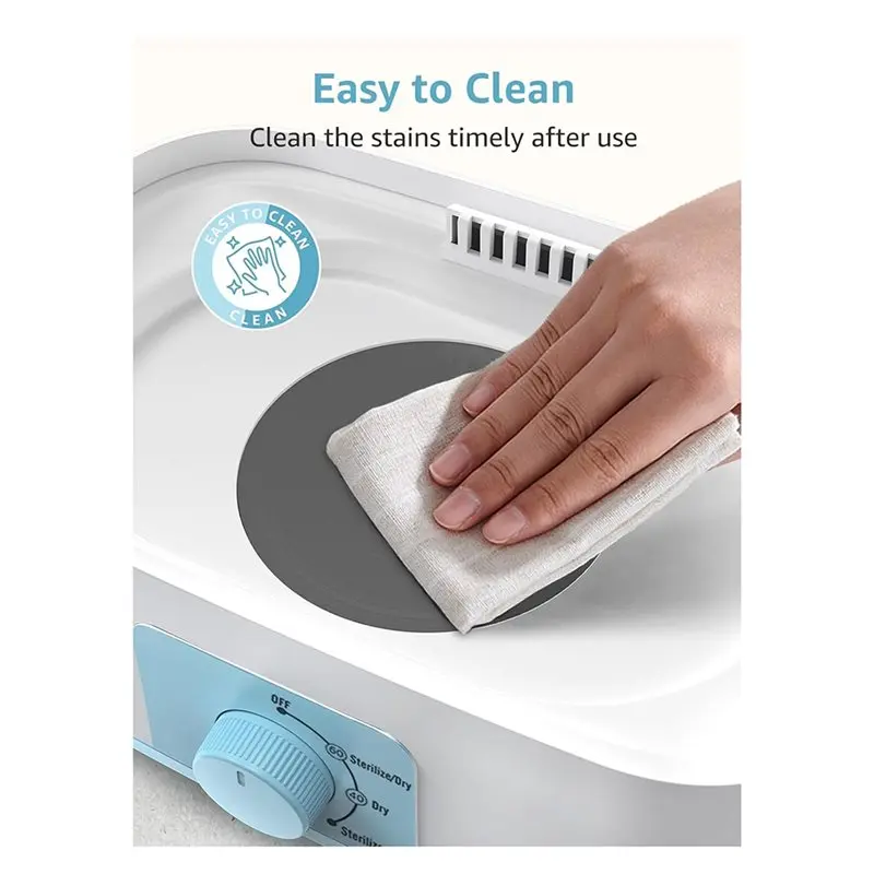 A52Q-Adjustable Large Bottle Sterilizer And Dryer Electric Steam Baby Bottle Sterilizer Bottle Sanitizers EU EU Plug
