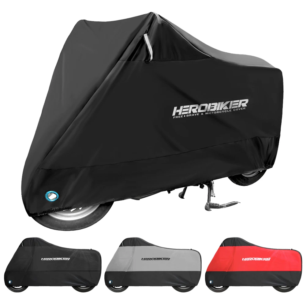 

Motorcycle Cover Dustproof UV Protective Waterproof Cover Coat Motocross Rain Cover Indoor Outdoor Motorbike Scooter Cover M-4XL