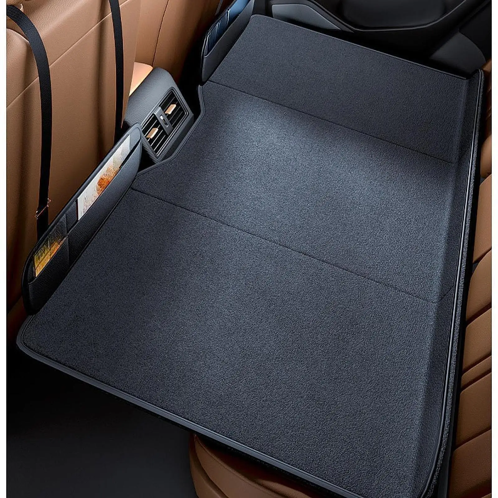 Car Bed Mattress Car Back Seat Bed with Storage Pocket Easy to Install Car