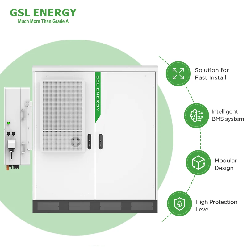 GSL Energy Commercial Solar System With 120KWH to 250KWH Lithium Ion Batteries Pack Off Grid Connection Energy Storage System