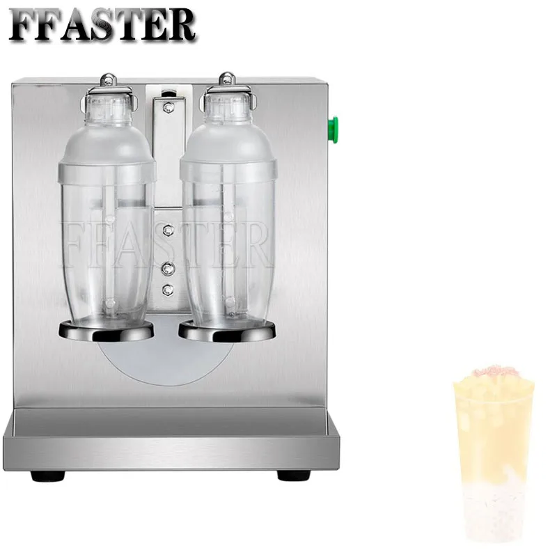 

Commercial Boba Shaker Bubble Tea Shaker Double-head Pearl Milk Tea Shaking Machine Stainless Steel Milk Tea Shaker