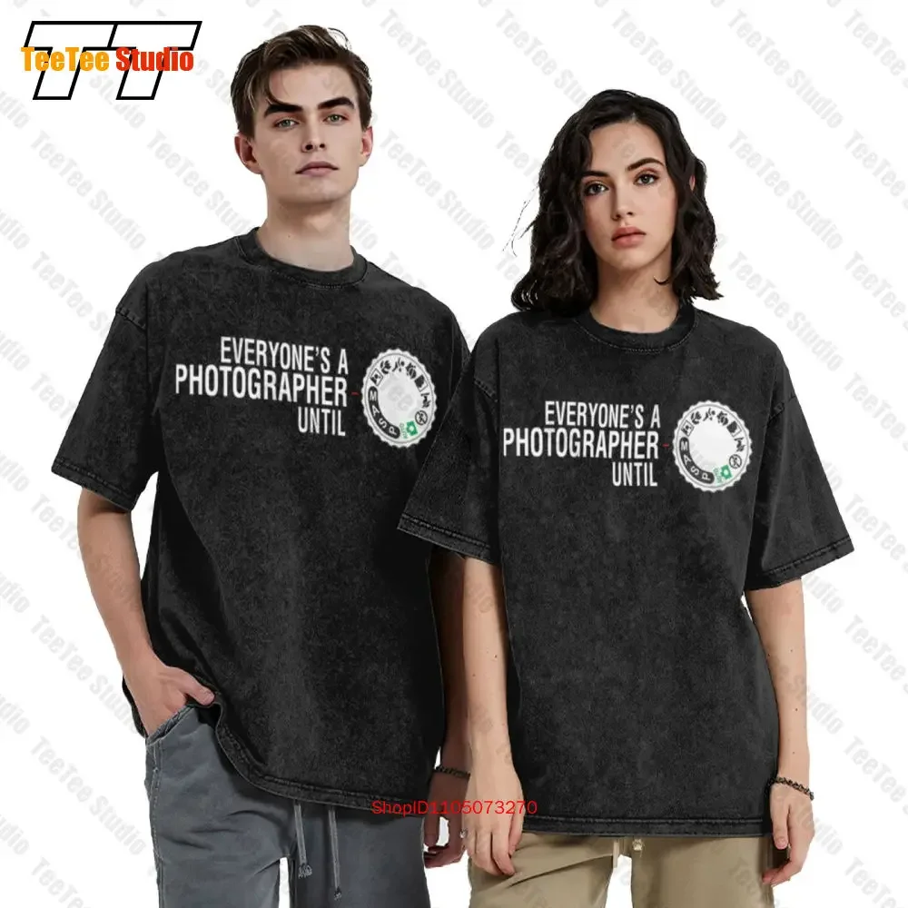 Everyone'S A Photographer Until Manual Mode Vintage Oversized T-Shirt C1J0