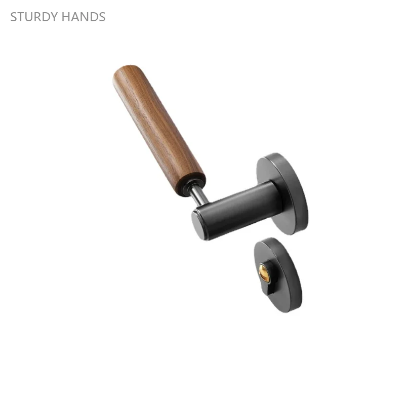 1 set of zinc alloy silent door lock bedroom solid wood door handle split lock with key suitable for door thickness of 40-60mm