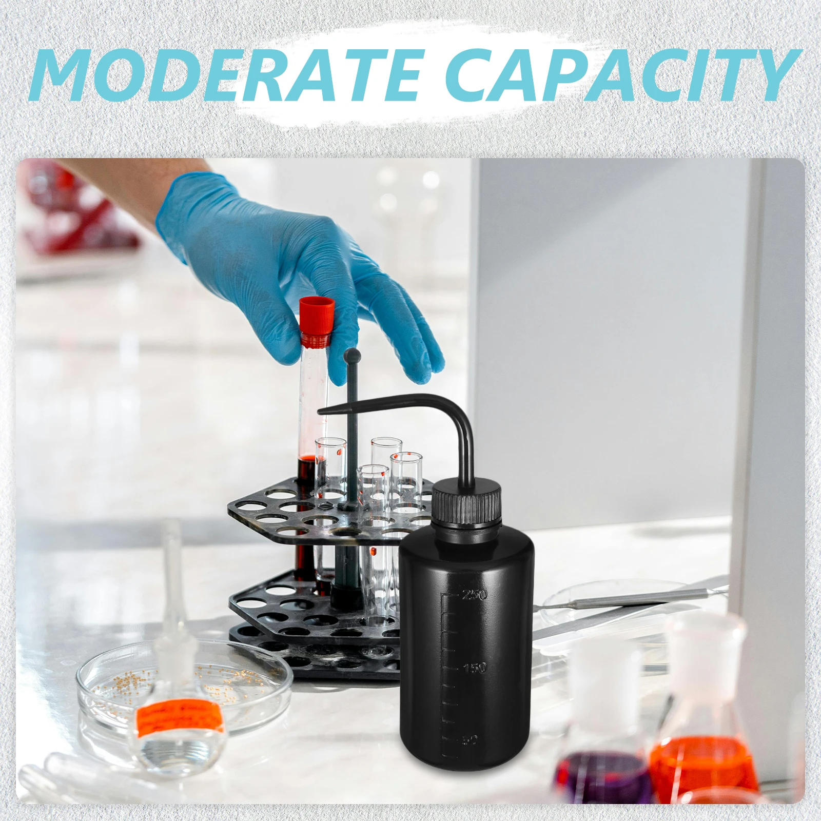 

4 Pcs Wash Bottle Applicator Graduated Washing Sports Plastic Bottles with Nozzles Lab Squeeze Hand Travel