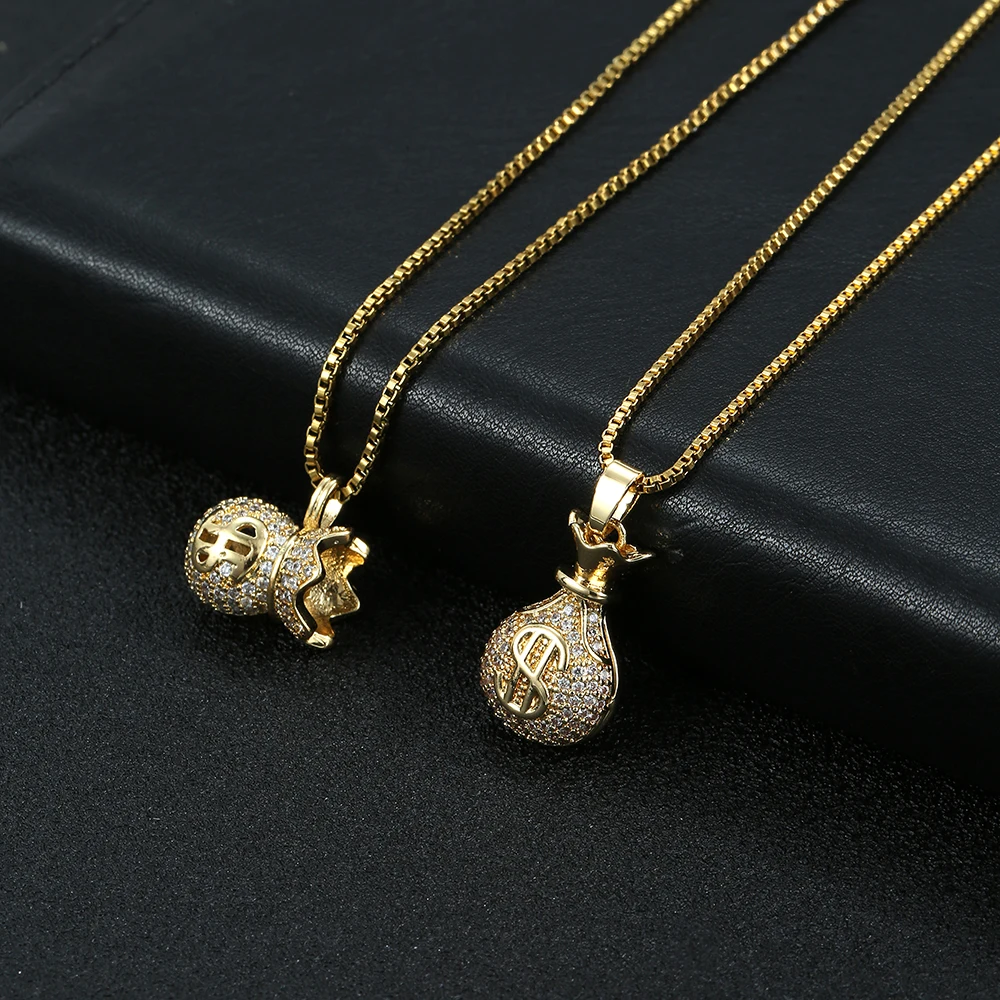 2025 Popular Jewelry Accessories Classic Simple Money Bag Pendant Necklace for Women Suitable for Gifts