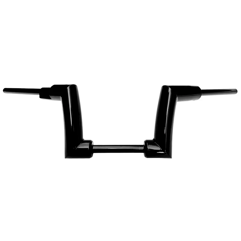 

Gloss Black Handlebars 7/8" Clamp 6"&8" Rise 2" Fat Hanger Drag Bars Compatible for Custom Motorcycle Parts Accessories