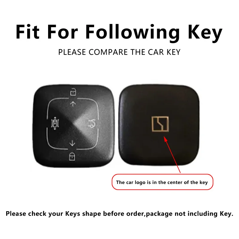 Car Key Case Fob for Zeekr 7X Accessories 2024 2025 2026 Car-Styling Keychain Protection Cover RemoteShell Housing Holder Ring
