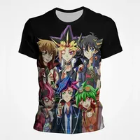 Japanese Anime Yu Gi Oh 3D Print TShirts Boys Girls Casual Streetwear Fashion Oversized T Shirt Harajuku Kids Tees Tops Clothing