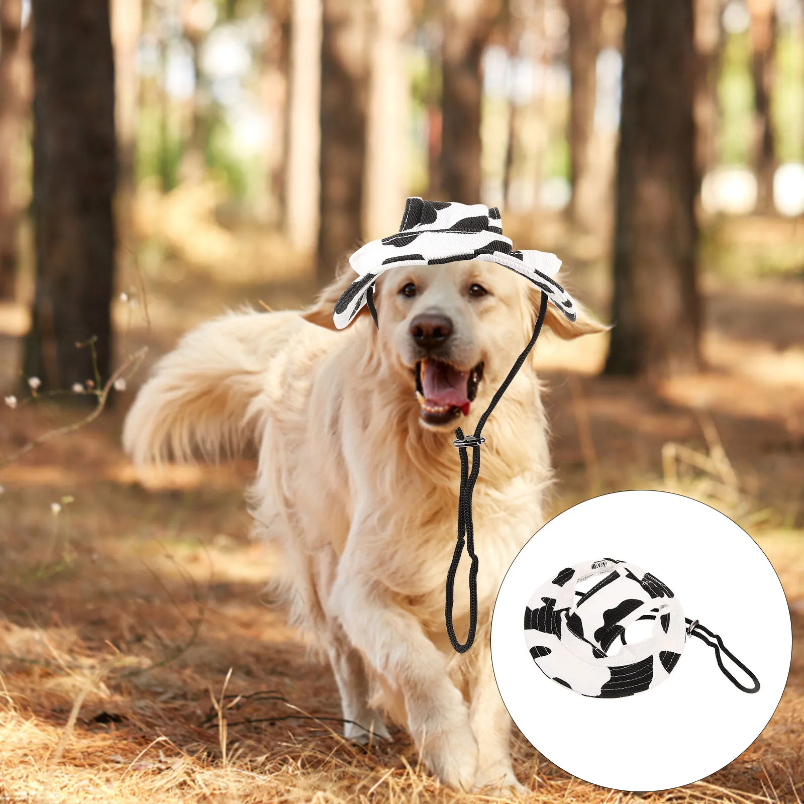 หมวกกันแดดสำหรับสัตว์เลี้ยง ผ้าฝ้ายน้ำหนักเบา หมวกตกแต่งสำหรับสุนัข ขนาดเส้นรอบวง 24 ซม. หมวกสำหรับลูกสุนัขและสัตว์เลี้ยงขนาดเล็ก หมวกกันแดดสำหรับแมวและสุนัข ป้องกันแสงแดด ทันสมัย