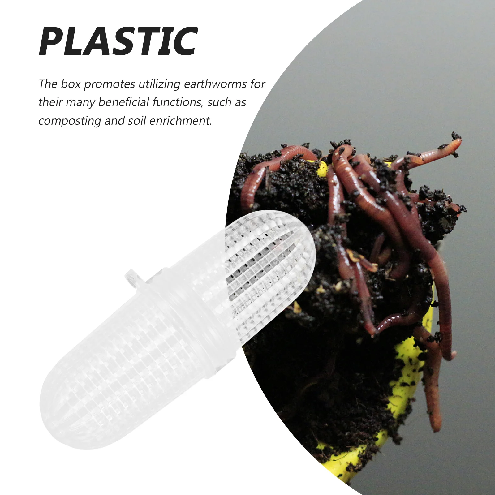 

10Pcs Portable Earthworms Breeding Box Plastic Rainworm Keeper for Efficient Composting and Educational Life Cycle