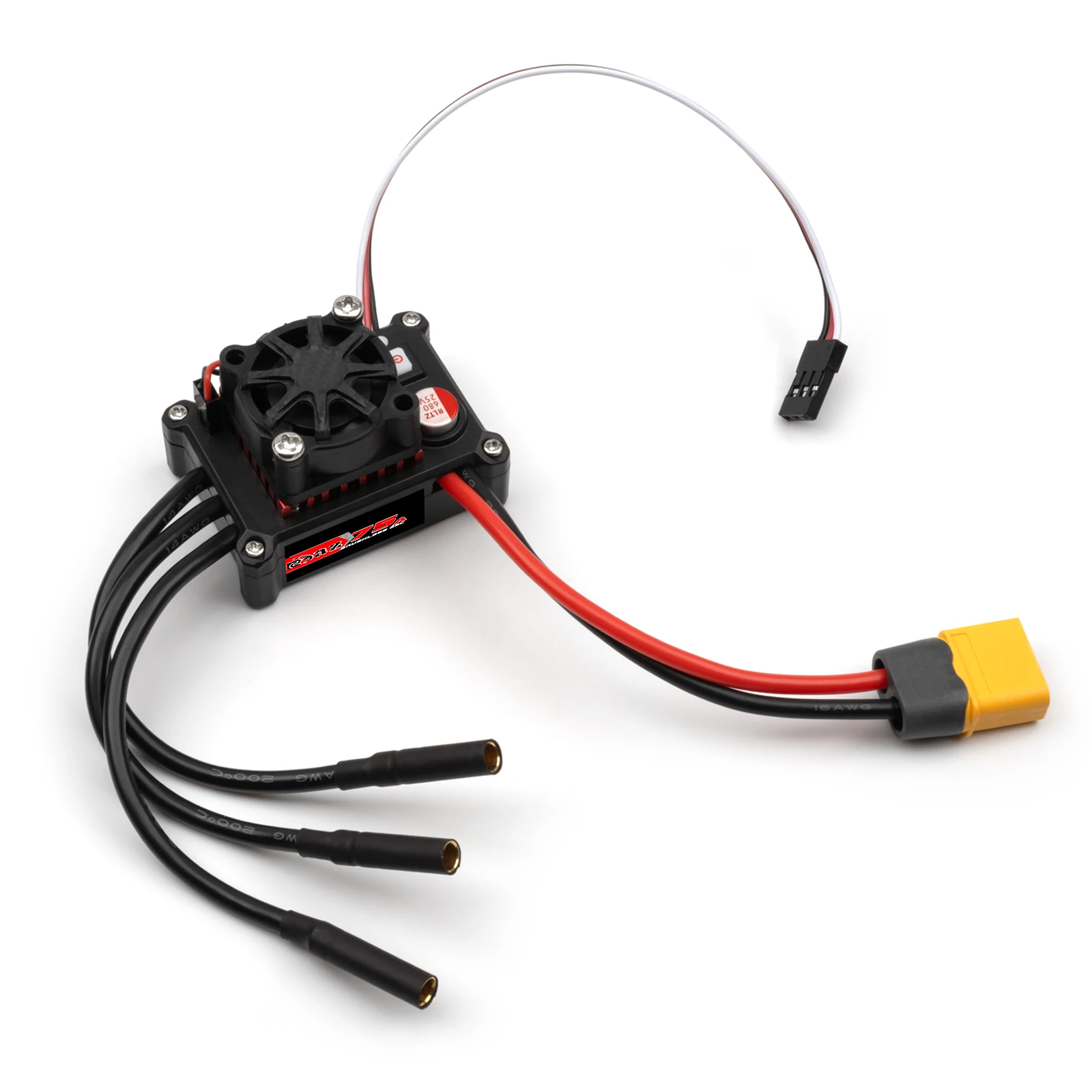 RCXAZ 3650 محرك بدون فرشاة 75A ESC طقم بدون فرش مناسب لـ 1/10 RC Arrma Traxxas HSP Redcat RC4WD Tamiya Axial SCX10 D90 HPI