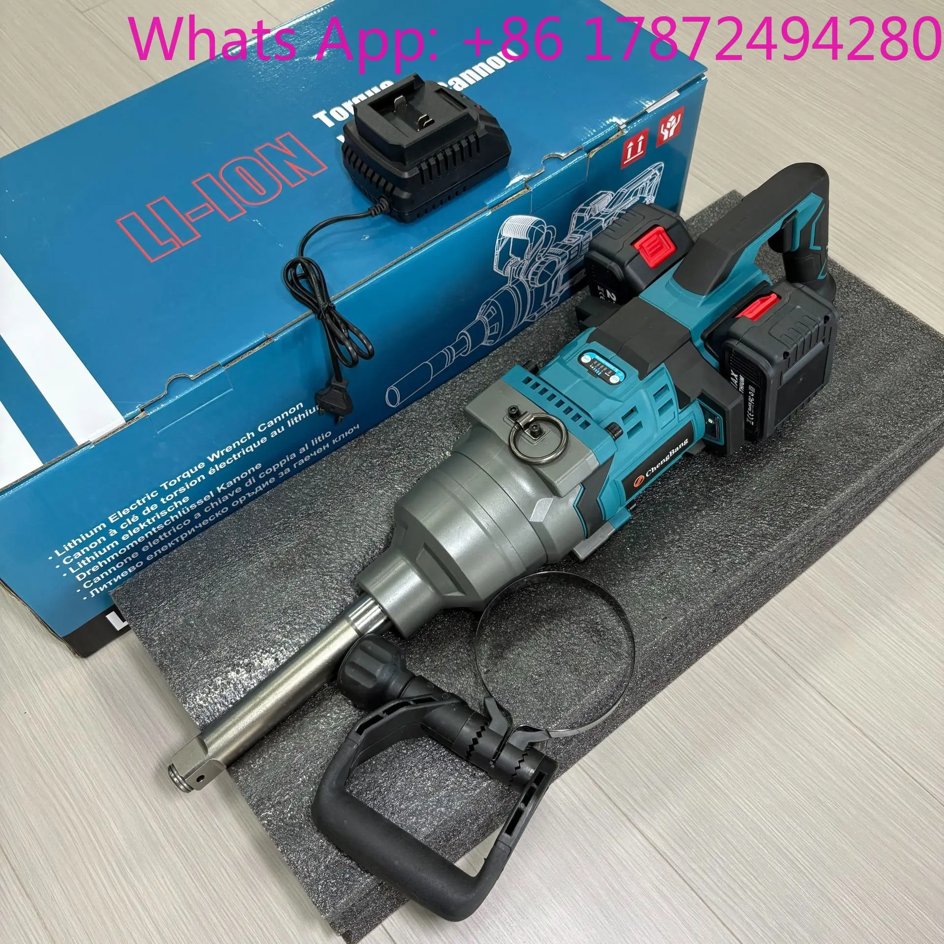 

1" Heavy Brushless Cordless Impact Wrench, Large Torque with Dual for Truck Tire Repair