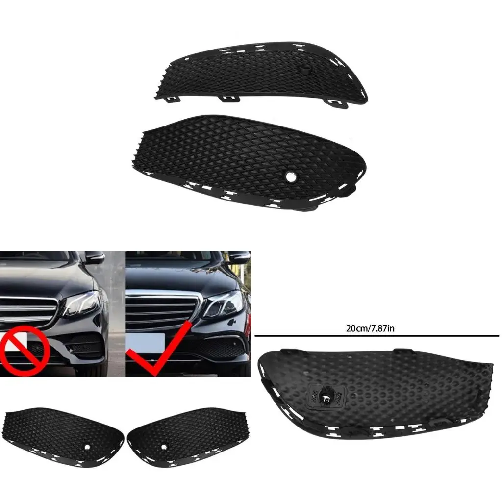 

1 Pair Fog Lamp Grille Trim Cover Easy Installation Car Front Bumper Fog Light Grille 2138850822 2138851122 for W213