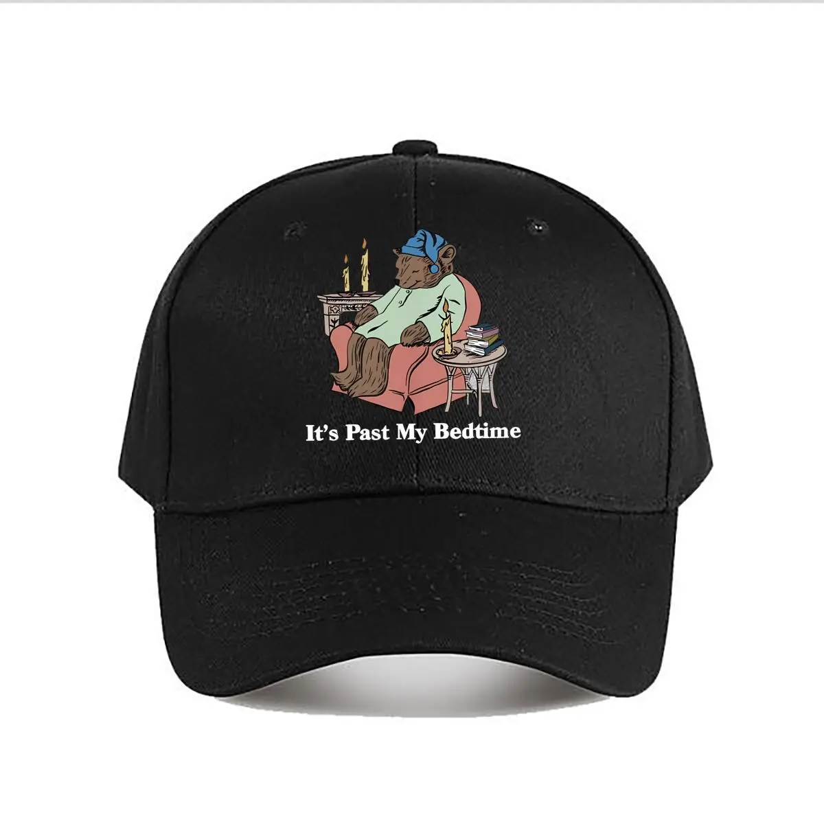 Sleeping Mouse Candle Books Cozy Art Baseball Cap Fashion Men Sunhat Women's Outdoor Sports