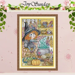 Magic Girl Patterns Counted Cross Stitch Set DIY 11CT 14CT 16CT Stamped DMC Cross-stitch Kit Embroidery Needlework Home Decor