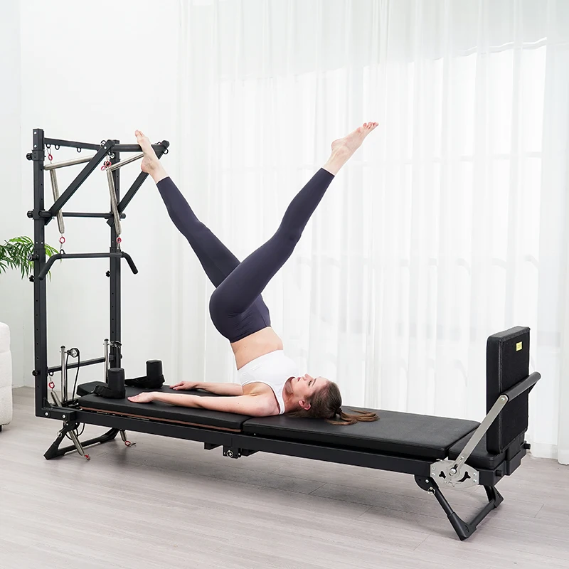 

Commercial Foldable Pilates Semi-elevated Core Bed Home Fitness Yoga Equipment Pilates Innovator with Tower Pilates Apparatus