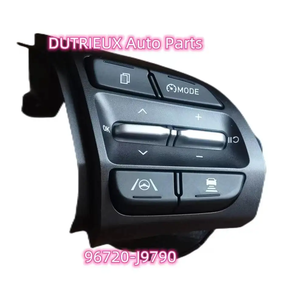 Steering wheel switch button Cruise   ACC button Radio control switch for Hyundai Kona OEm 96710-J9640 and 96720-J9790